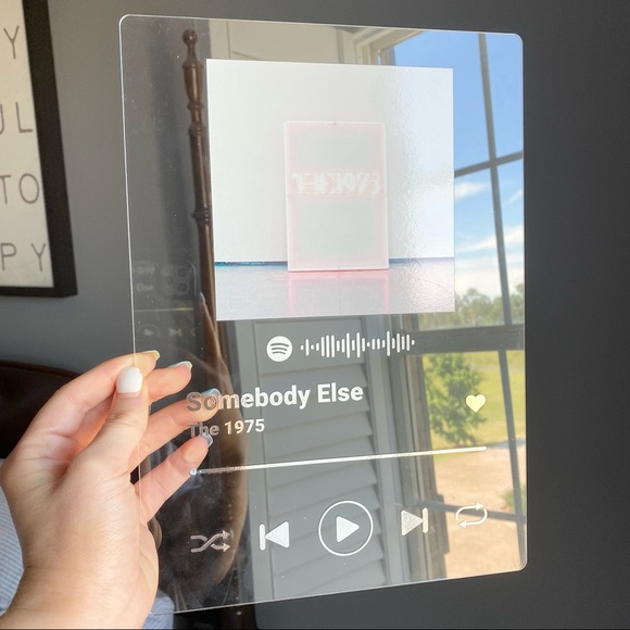 The 1975 ‘Somebody Else’ Acrylic Spotify Album Art